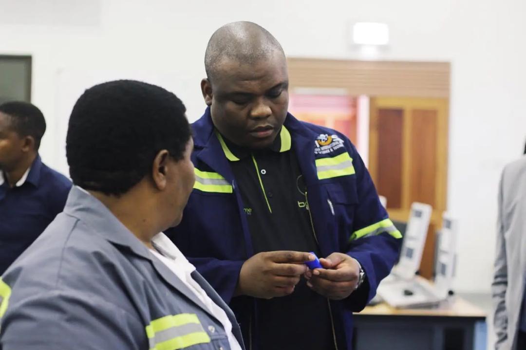 Pula Wealth Group Chief Executive Officer during a visit to BIUST