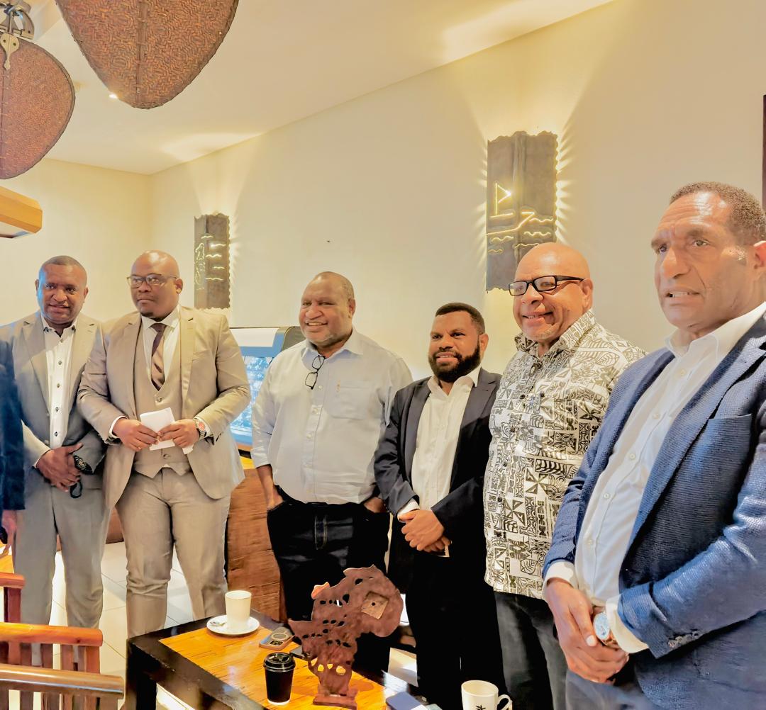 Pula Wealth Group CEO with His Excellency James Marape, Prime Minister of Papua New Guinea, and the executive team